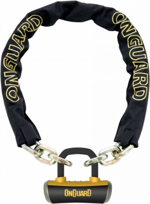 Sold secure gold bike locks OnGuard Mastiff Chain Lock