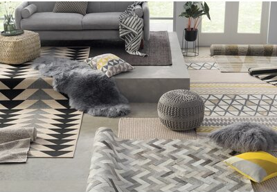Dash and Albert Rugs 120 Rope White, Gray, Multicolor