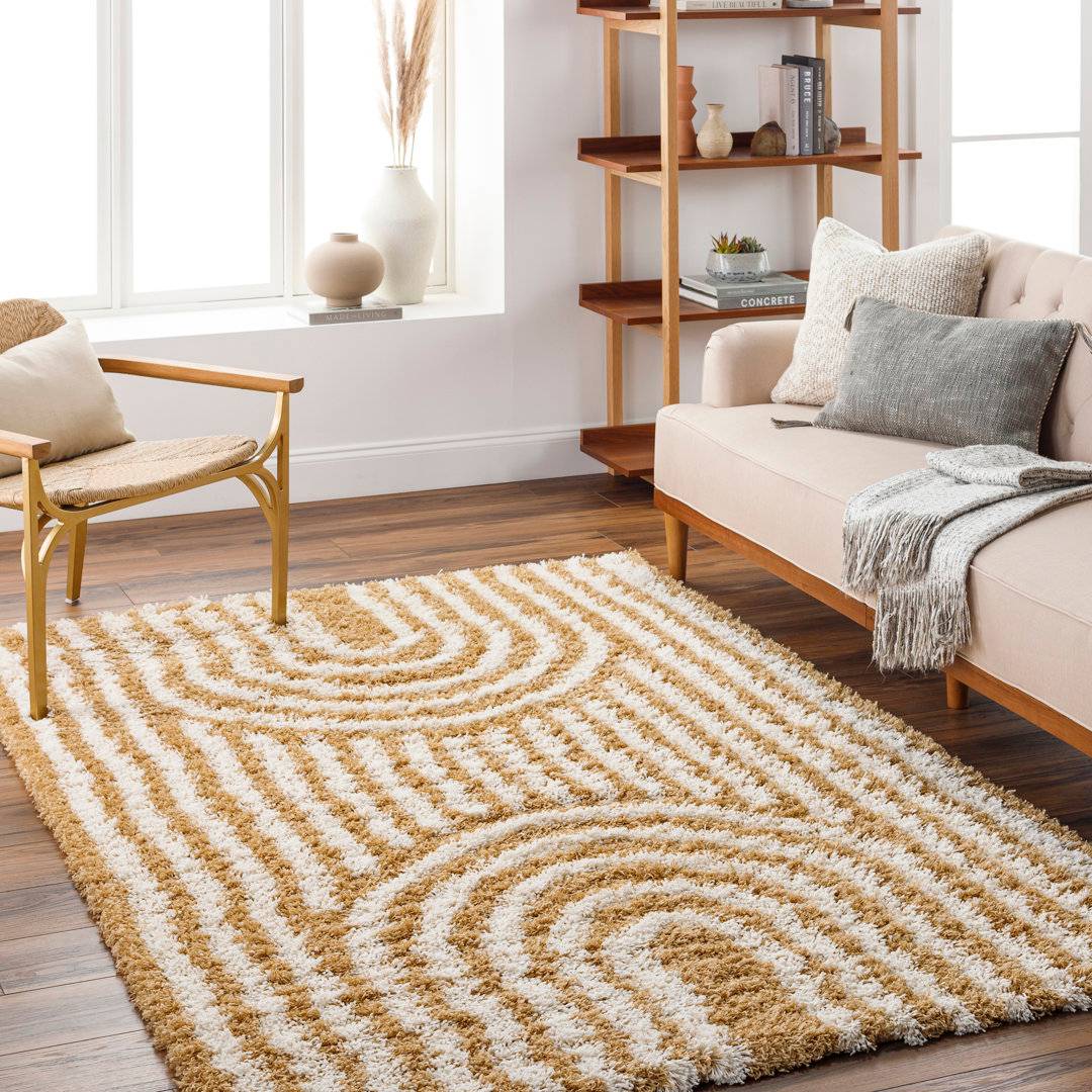 Blue Elephant Amiree Camel/White Rug
