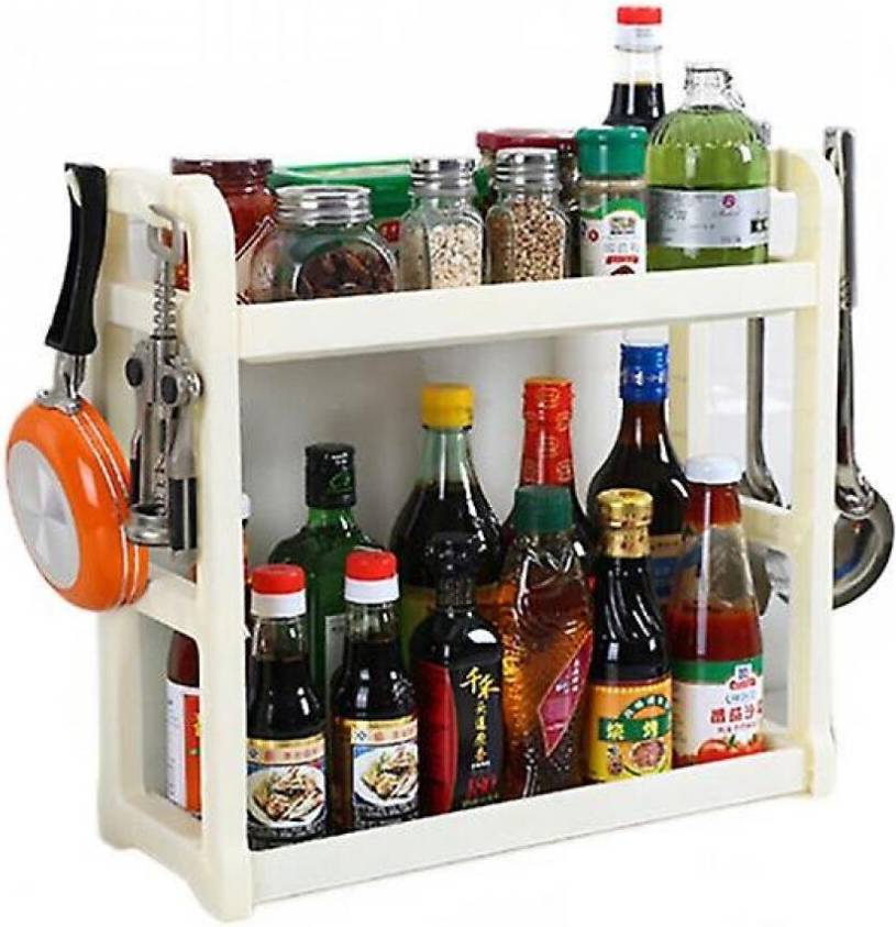 HKHBJS Double Layer Rack Kitchen Spice