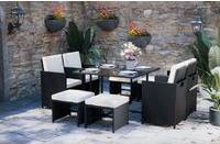 9 Garden Rattan Cube