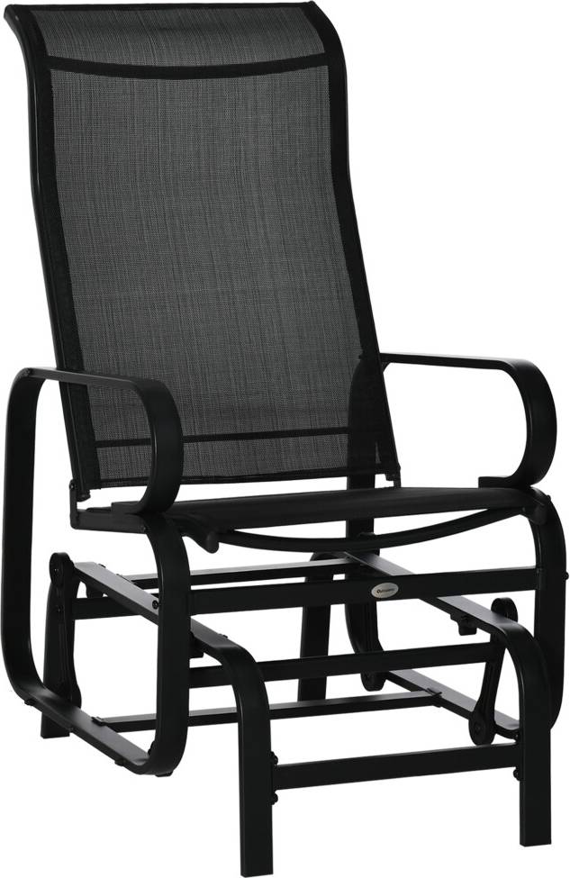Metal garden chairs OutSunny Outdoor Gliding Rocking Chair