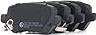 Ridex Brake Pad Set Rear Axle 402B0004