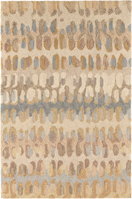 Dash and Albert Rugs 168 Chip Abstract Multicolor, Blue