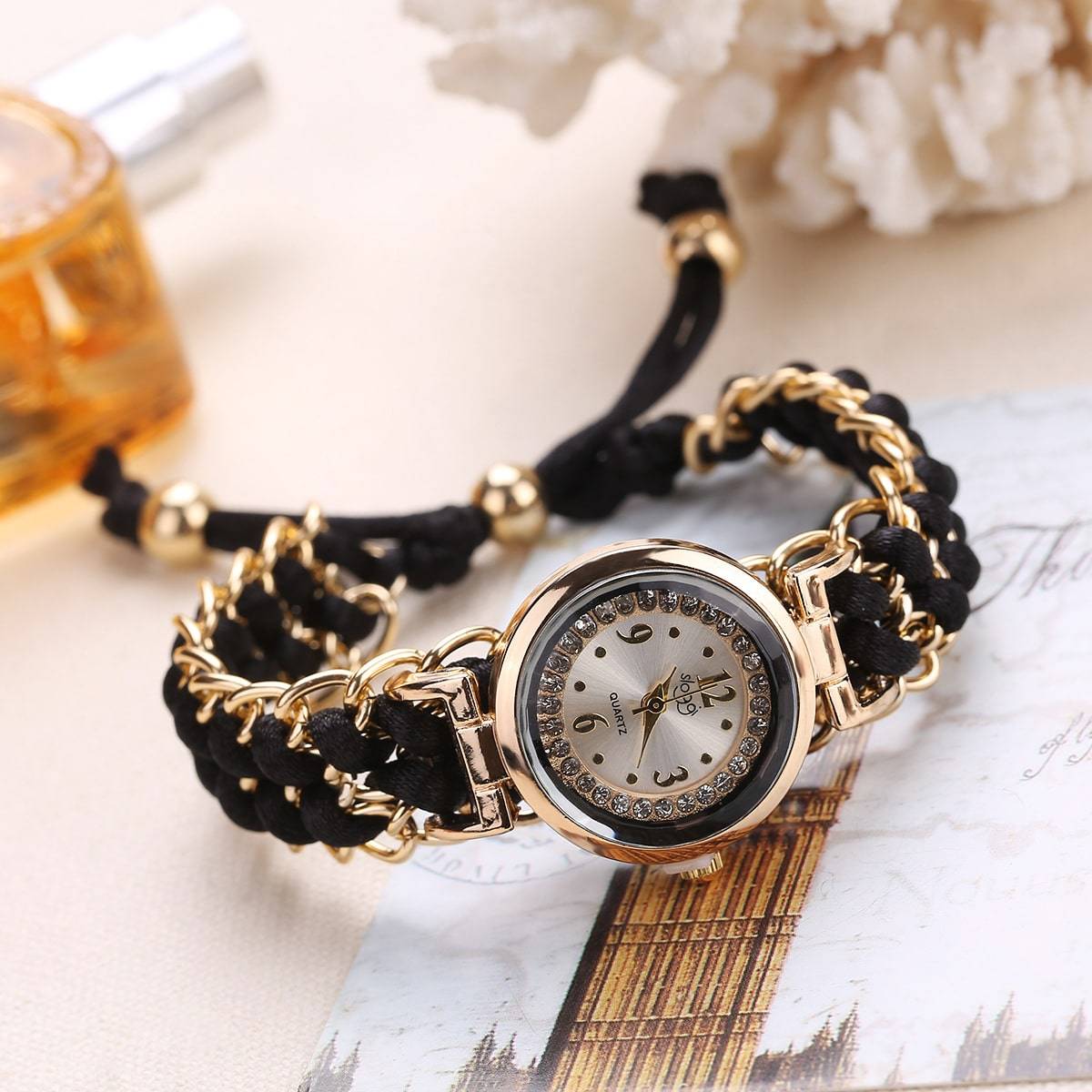 Shein Rhinestone Decor Round Pointer