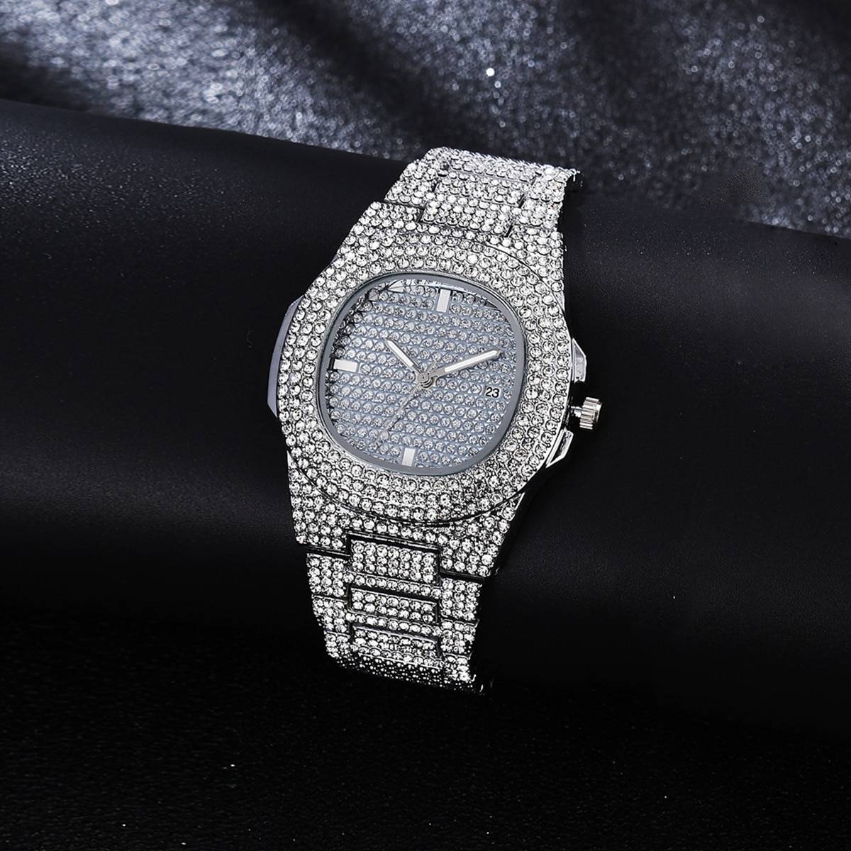 Shein Rhinestone Decor Date