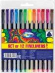Fiber Pen 12 Pcs Triangular