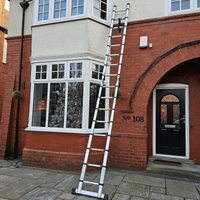 5m Lightweight Aluminium Hinged Telescopic Extendable Multi-Position Step Ladder