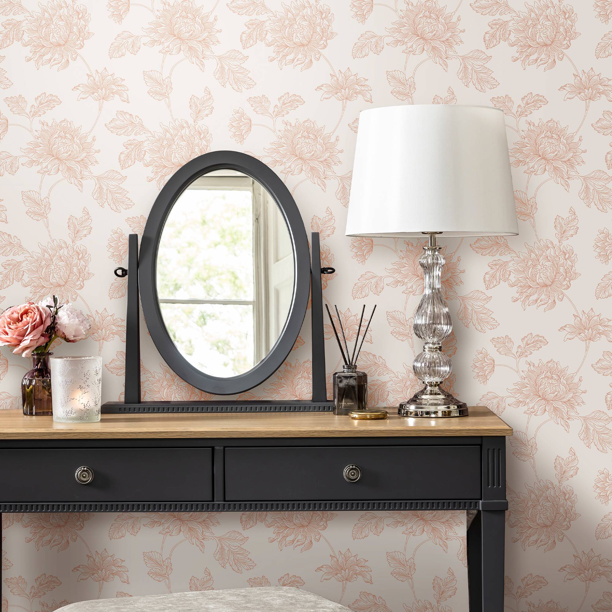 Laura Ashley Stratton Tapet Plaster Rosa