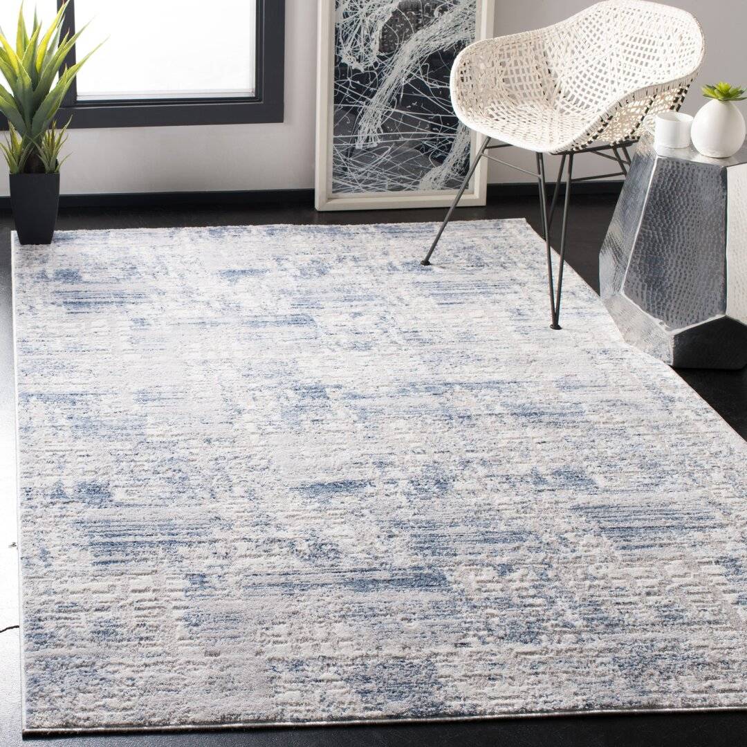 Williston Forge Wapakoneta Rug Blue