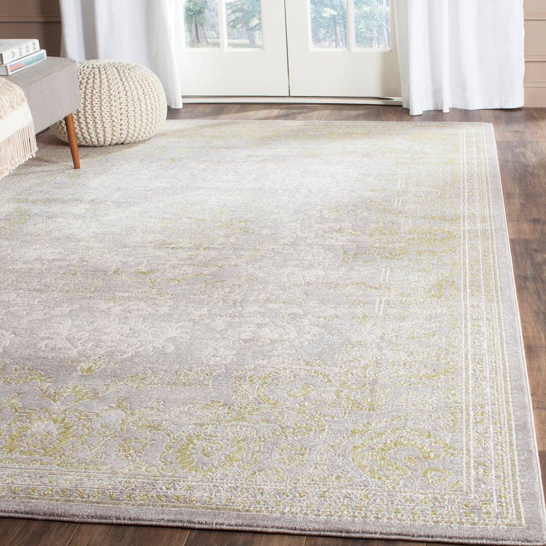 Three Posts Bardolph Looped Grey/Green Rug