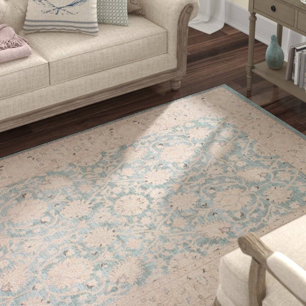 Fleur De Lis Living Rochelle Blue/Beige Rug
