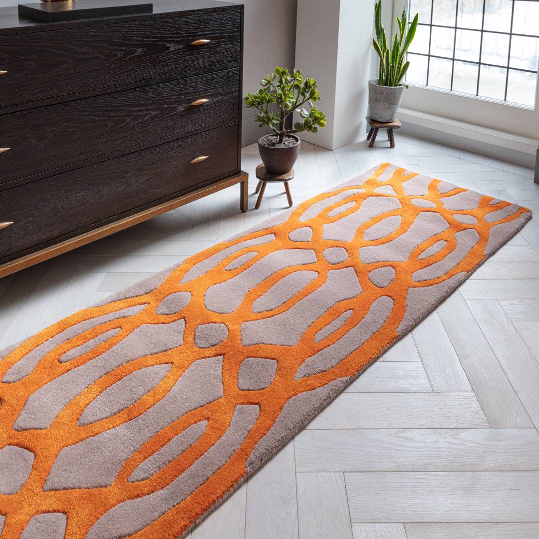Zipcode Design Bontang Hand Tufted Wool Orange