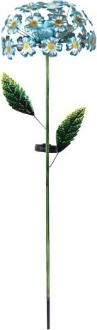 Blue Hydrangea Solar Stake