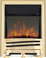 Inset electric fires Focal Point Focal Point Fires 2kW Mono LED Reflection Inset Electric Fire Brass