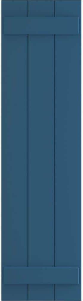 Ekena Millwork TFP101BBF16X044HB PVC Window Shutter