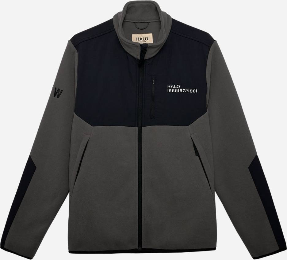 Blocked Zip Fleece Rabe - Gray