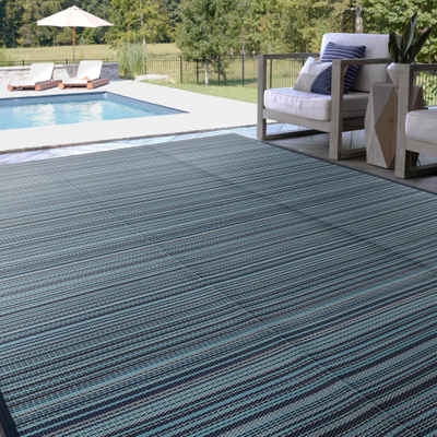 Alise Rugs Beach Stripe Blue