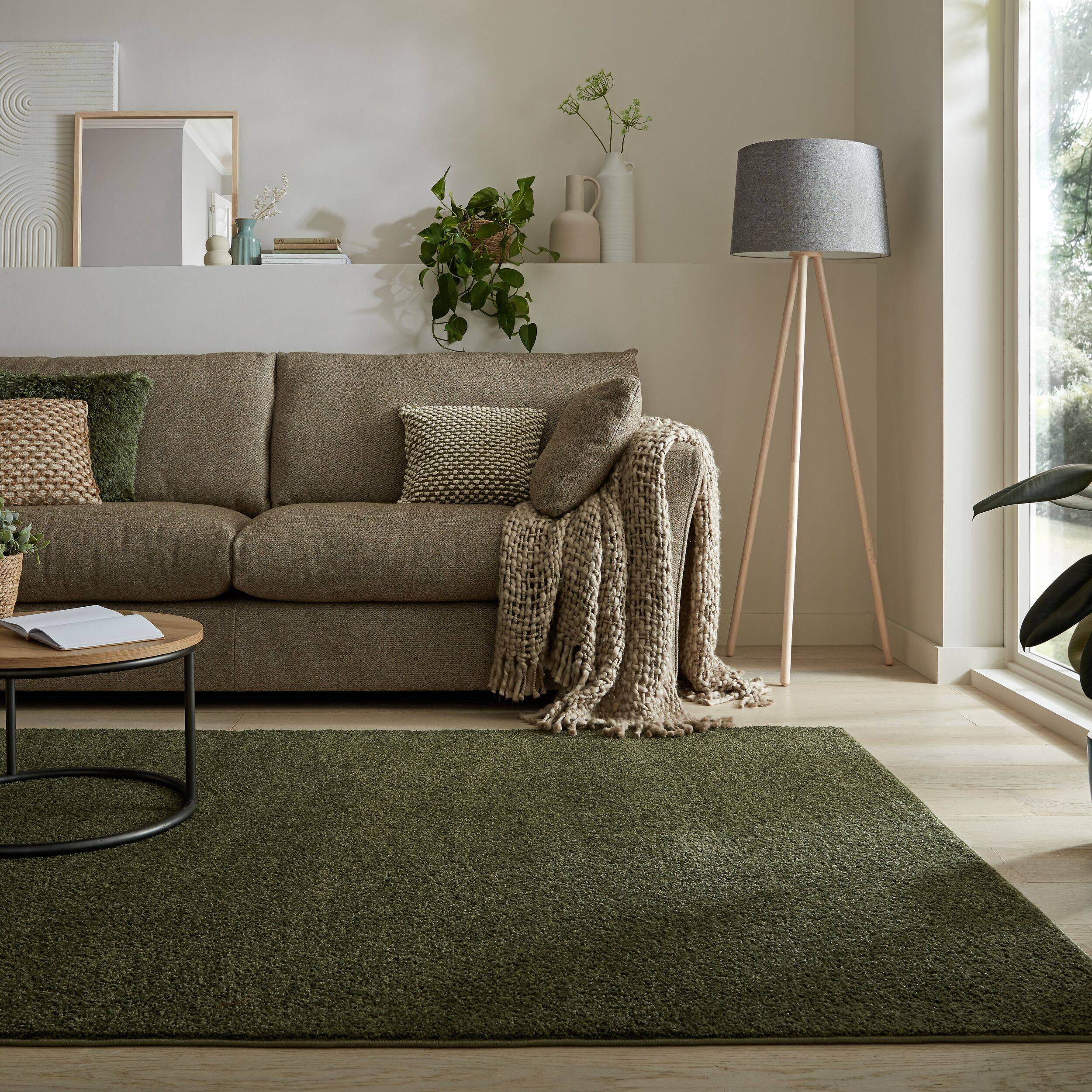 Dunelm Marlo Rug Green