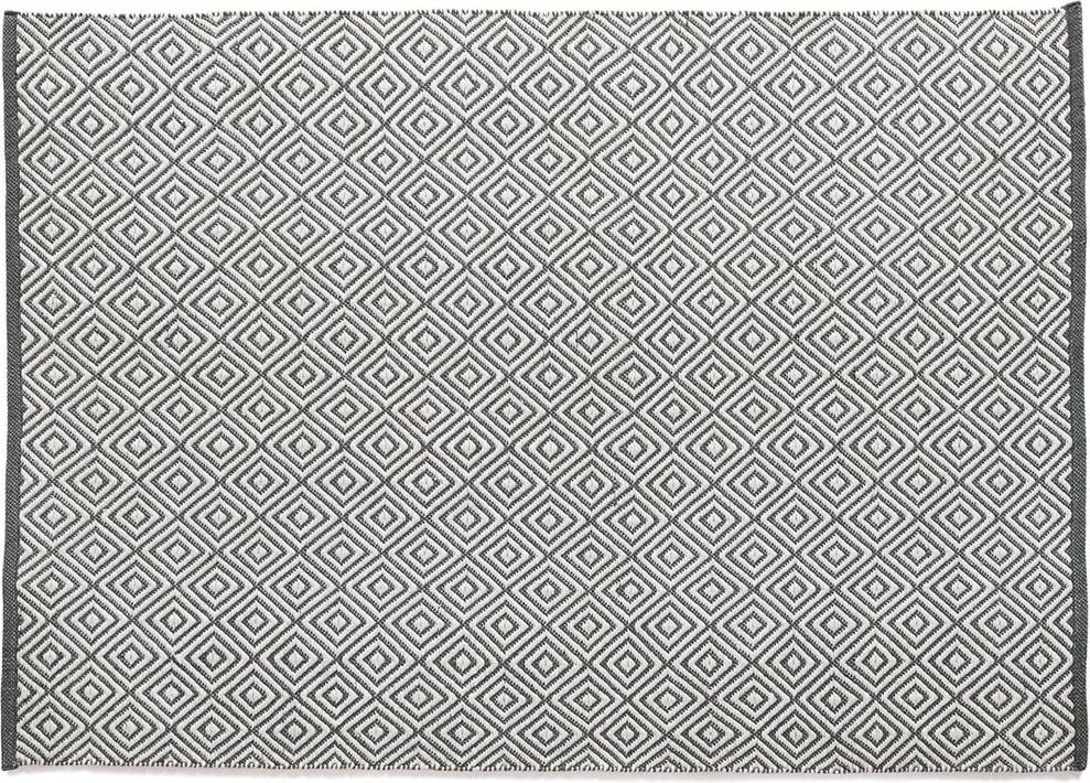 Hug Rug Hug Rug Warm Woven Diamond Rug Grey cm