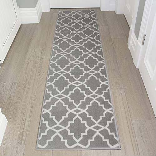The Rug House Geometric Trellis White