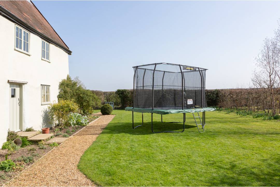 Rectangular Trampoline With Safety Enclosure