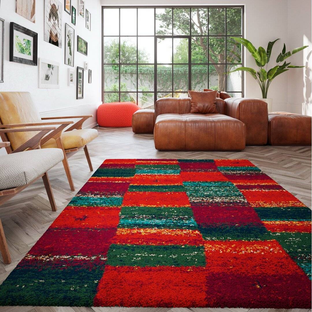 Longweave Tallulah Red/Green Rug