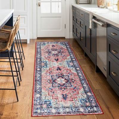 Gaomon Runner Rug Traditional Vintage Red