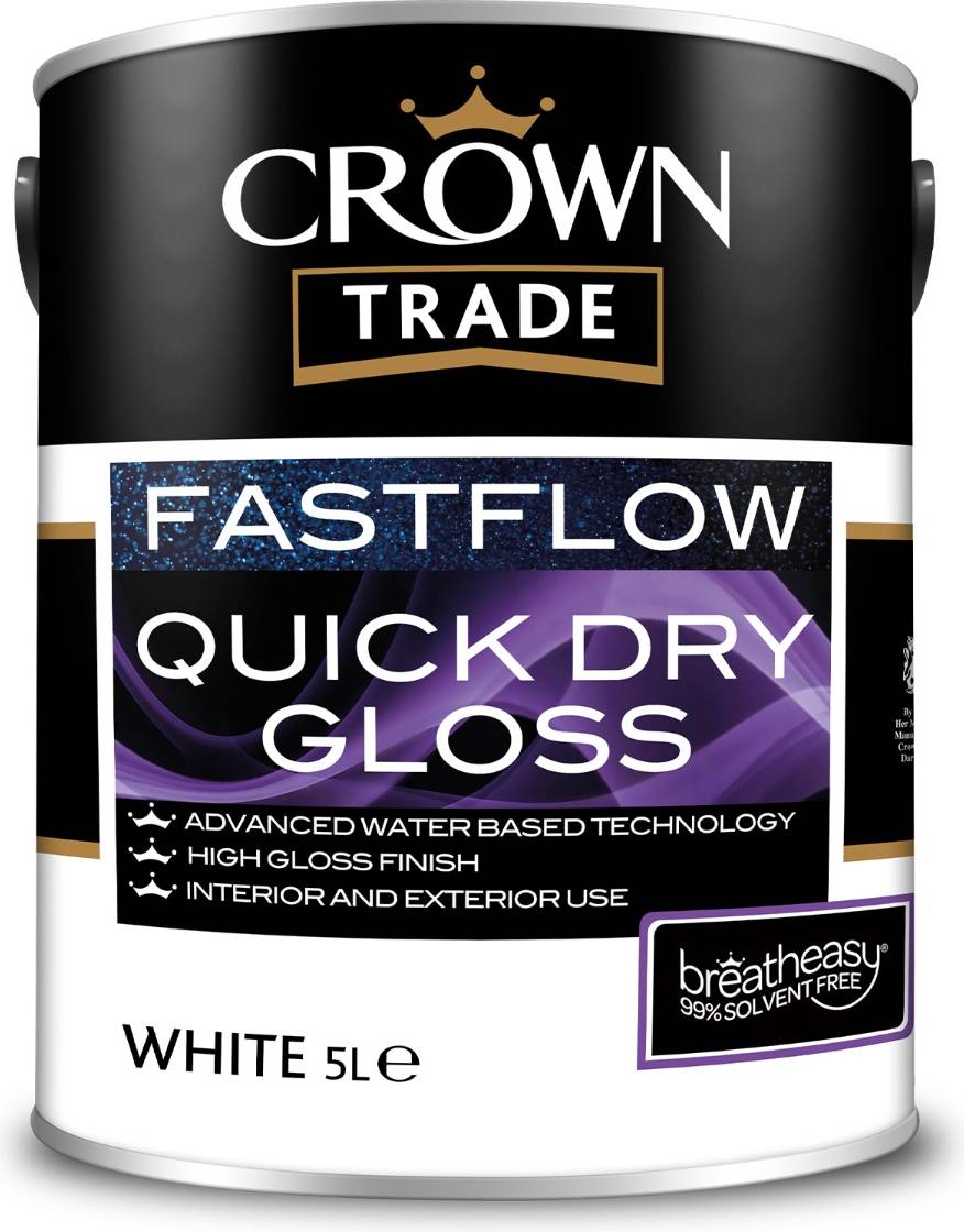 Crown Trade Fastflow Quick Dry Gloss Wood Paint
