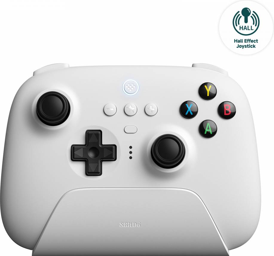 8Bitdo Ultimate 2.4G Wireless Controller Hall Effect Edition Weiß