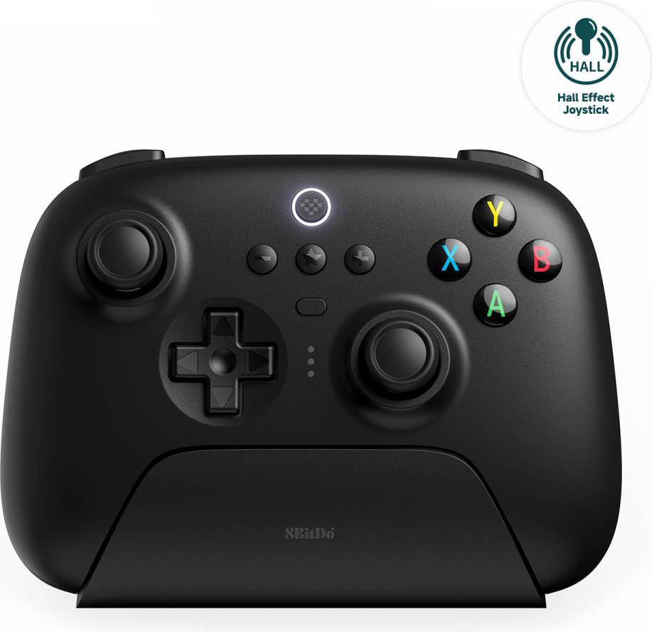 8Bitdo Ultimate 2.4G Wireless Controller Hall Effect Edition Schwarz
