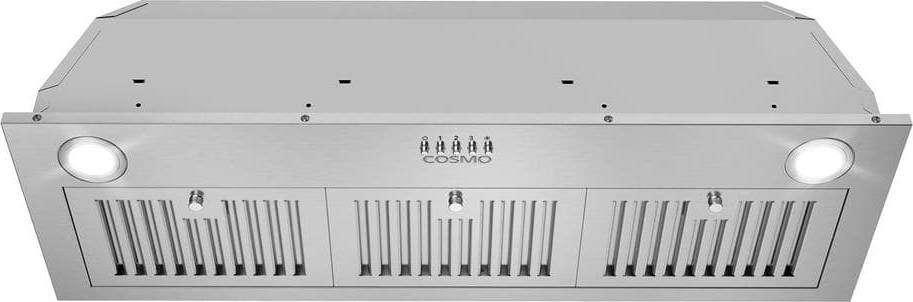 Cosmo Insert Range Hood with Push Button Controls, Fan36", Multicolor, Stainless Steel