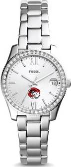 Fossil Winston-Salem State Rams Scarlette Mini Three-Hand Date