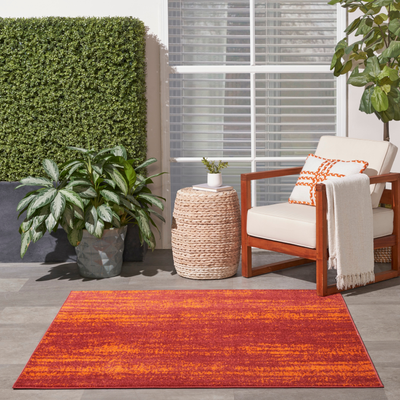 Nourison Essentials Solid Red
