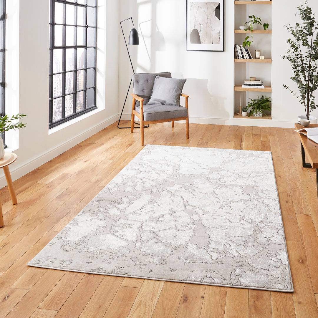 Think Rugs Apollo Modern Metallic Gold, Grey