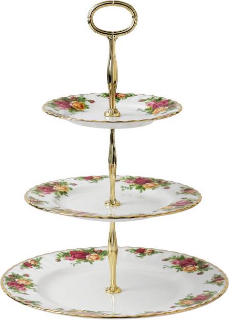 Old Country Roses 3 Tier