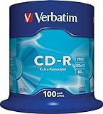 Verbatim 700MB 52x Extra Protection CD-R 100 Pack Spindle