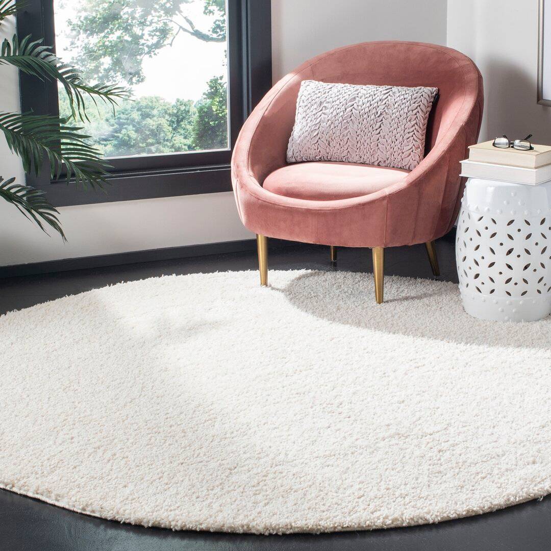 Mikado Swenson Ivory Looped Rug White