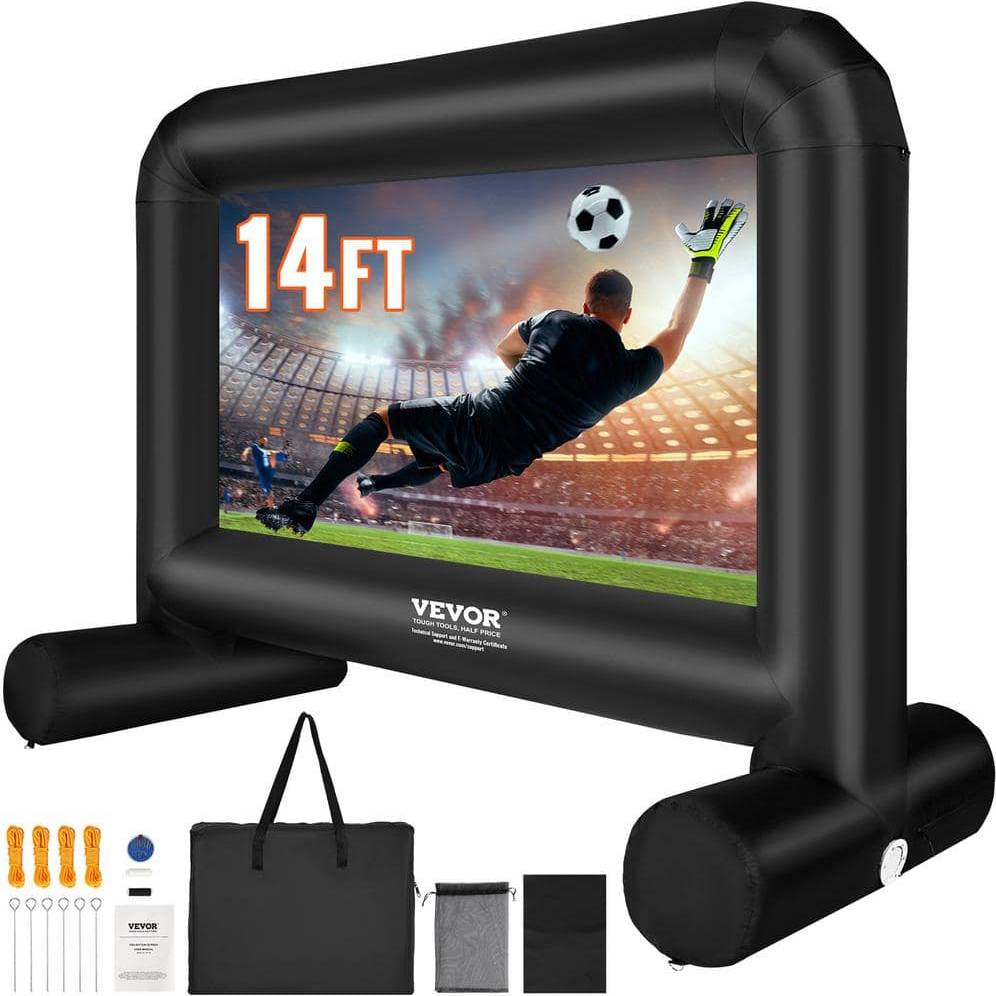 Outdoor projector screen VEVOR 14 ft Inflatable Projector Screen for Outdoor Use