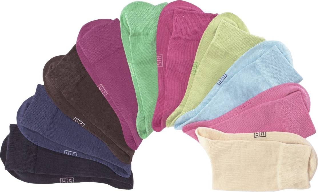 Socken Rosa Unifarben