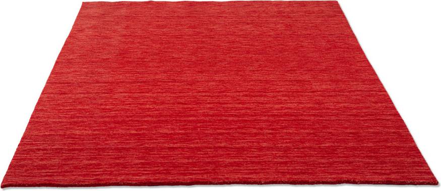 Theko Hand Loomed Wool Red Rug 140cm x 200cm Red