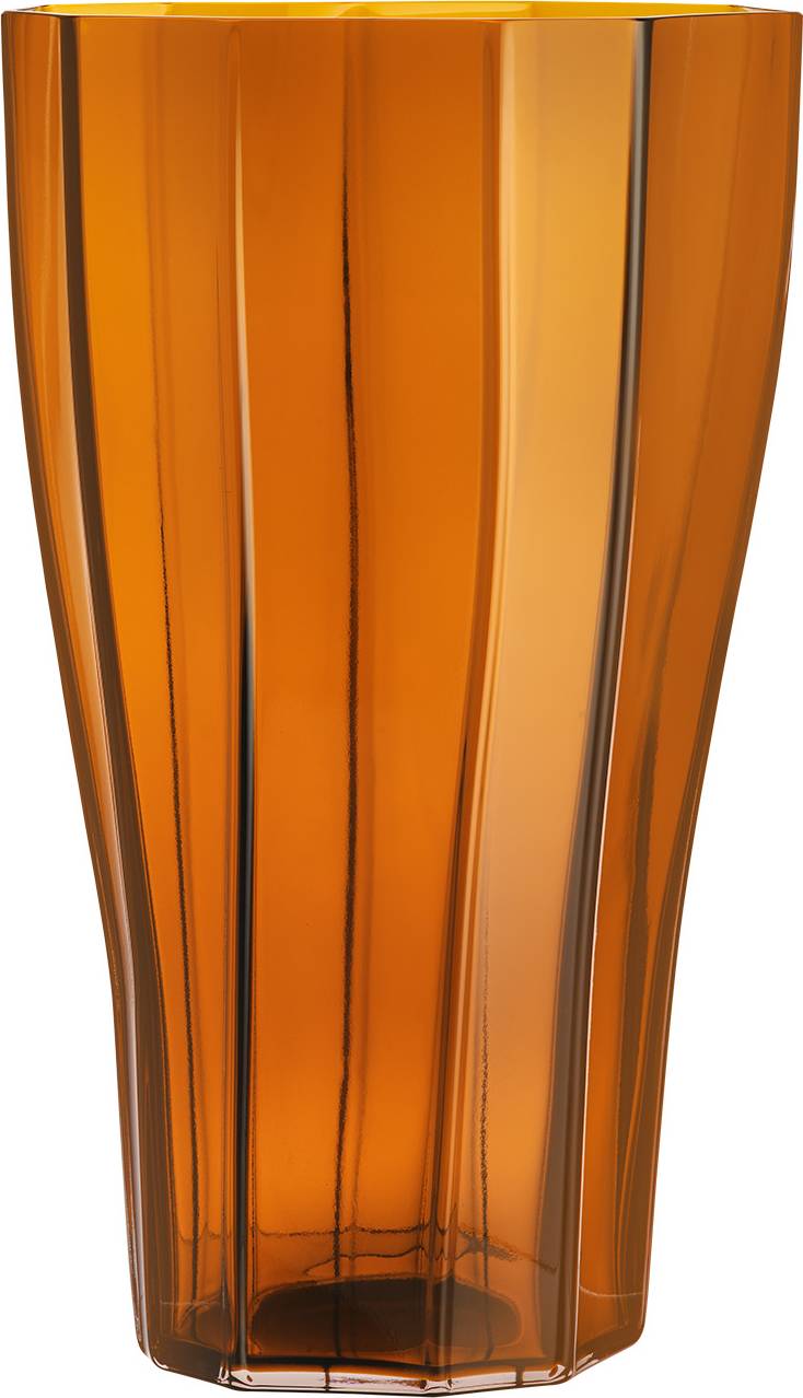 Orrefors Reed Amber Vas