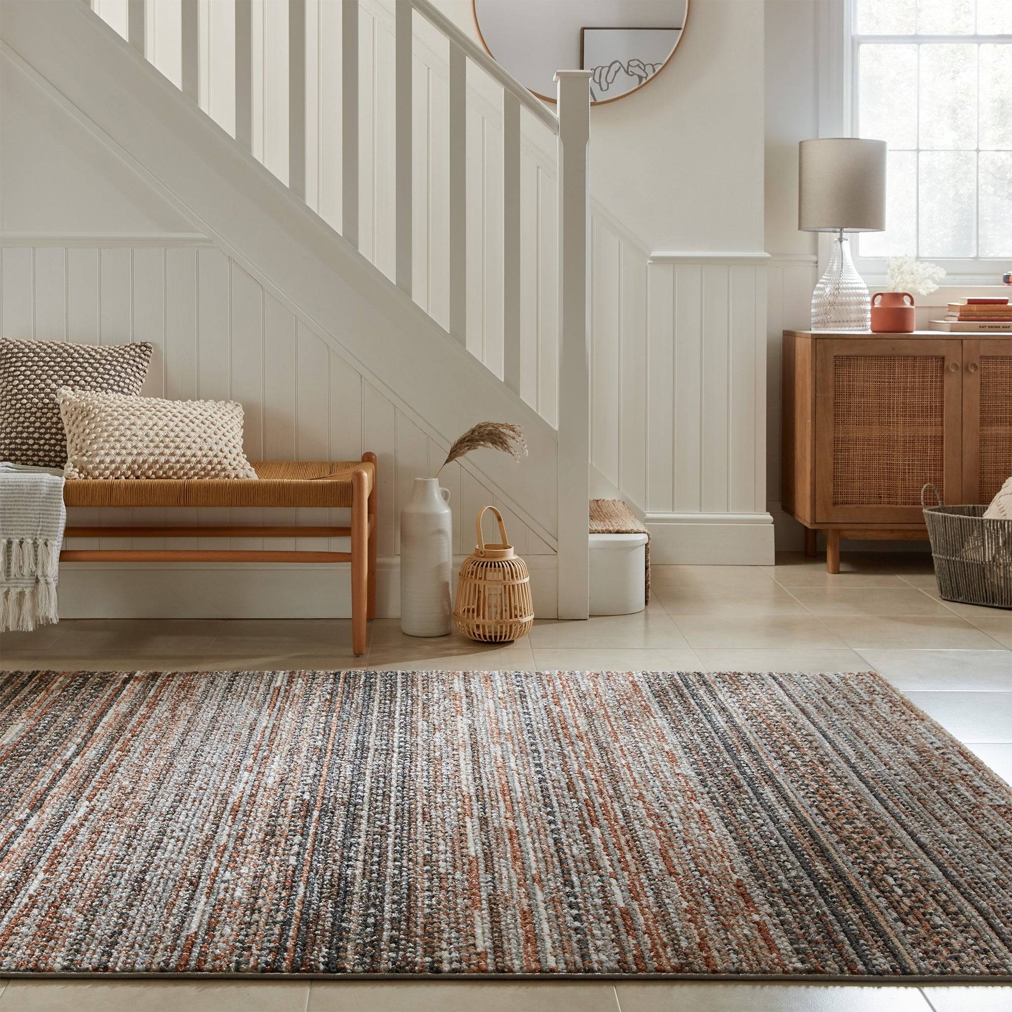 Dunelm Parker Rug Blue