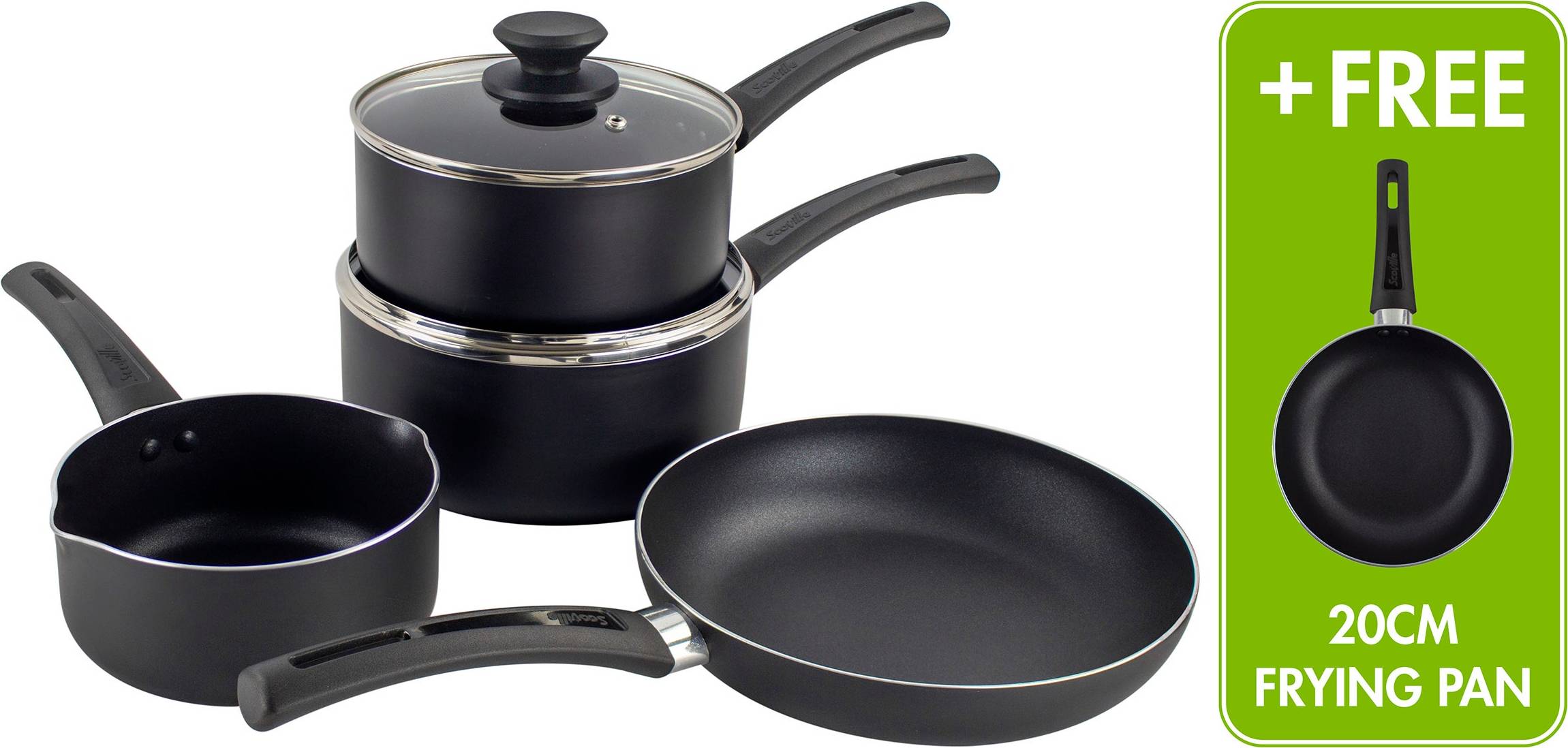 Scoville Essentials 4 Plus 1 Cookware Set