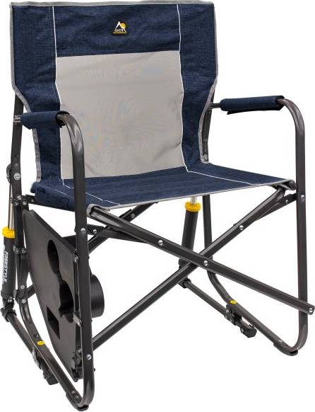 Gci rocker GCI Outdoor Freestyle Rocker with Side Table Heathered Indigo