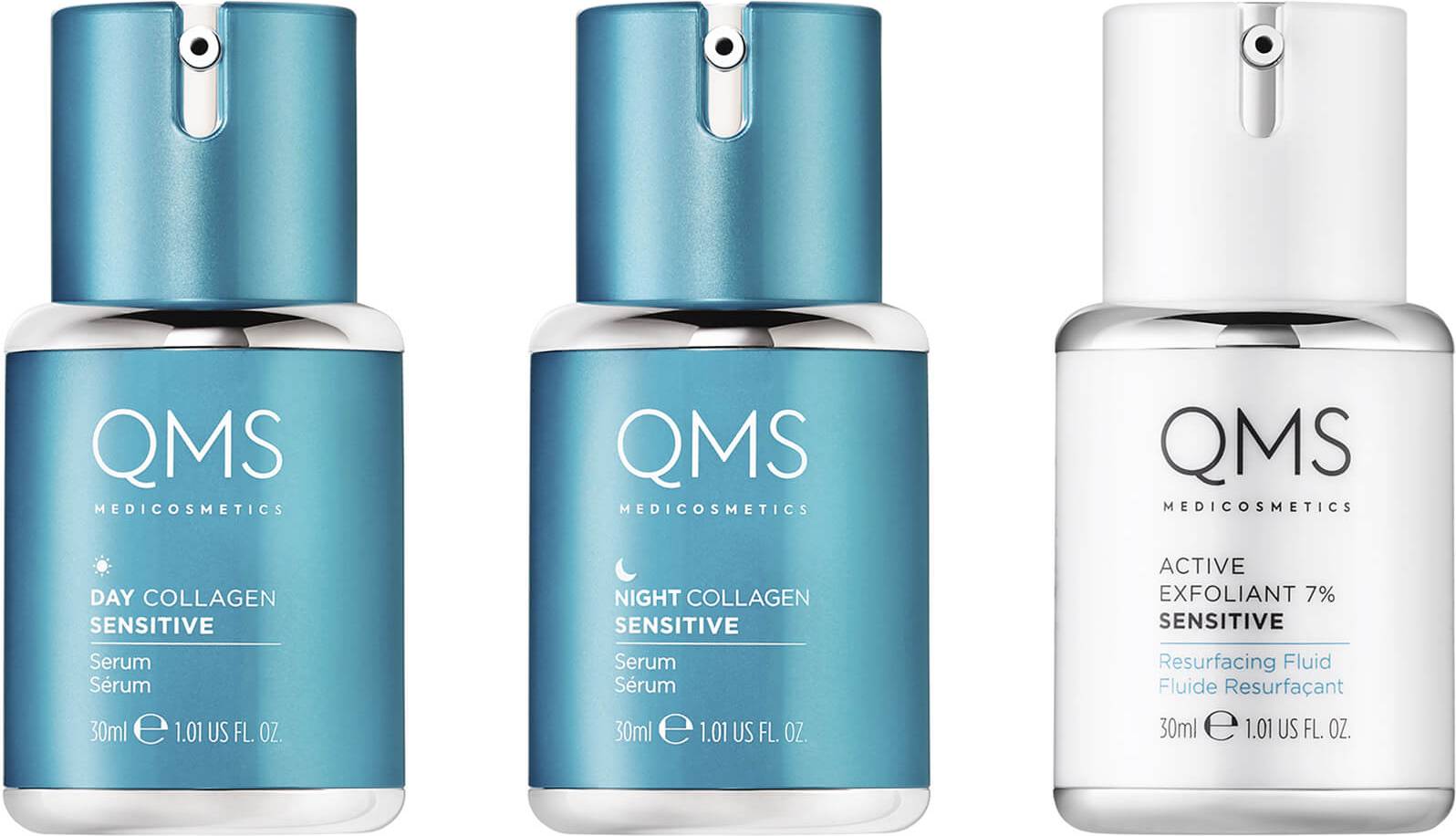QMS Medicosmetics Collagen System Sensitive 3-Step Routine Set