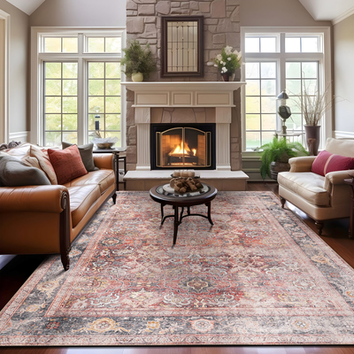 World Rug Gallery Vintage Red