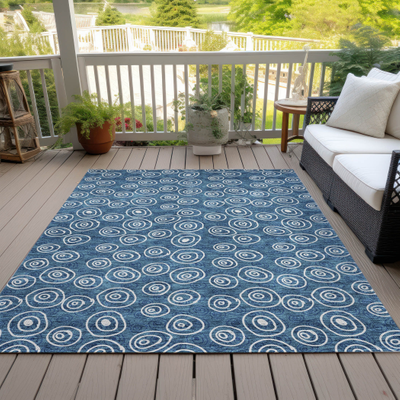 Machine washable rugs Addison Rugs Machine Washable Blue