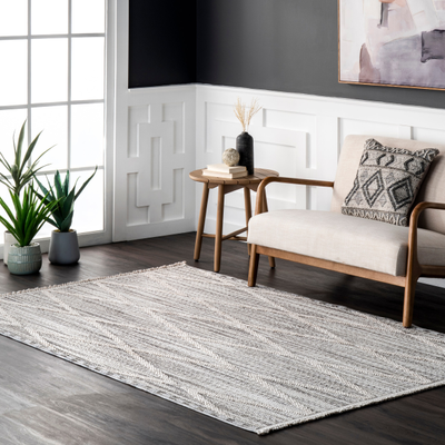 Nuloom Brooklyn Rug Co Marcy Geometric Gray