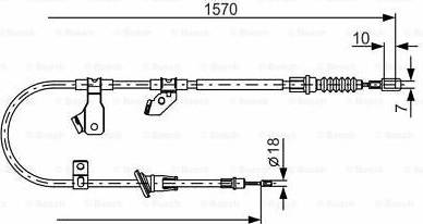 Bosch Brake Cable BC1156